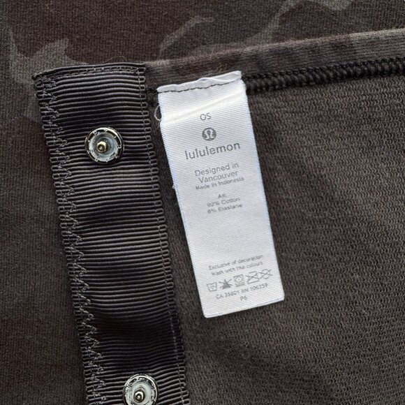Lululemon Vinyasa Scarf Cotton Incognito Camo Multi Grey ICMG Lulu Athleisure - Picture 5 of 7